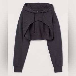 H&M Cropped Cut Out Hoodies
